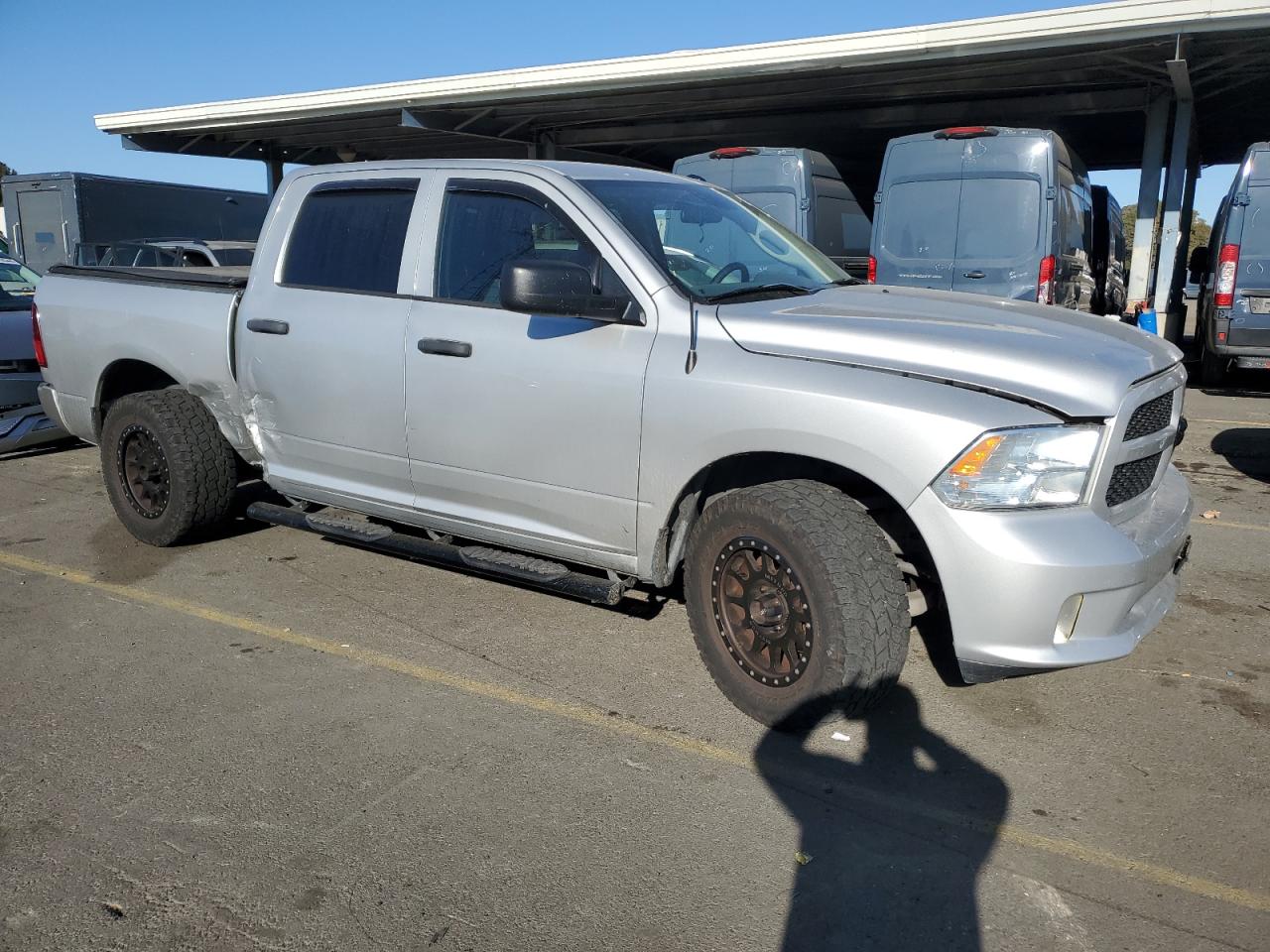 2017 RAM 1500 VIN 3C6RR6KT3HG532784 Copart auction photo, rear end damage thumbnail 4