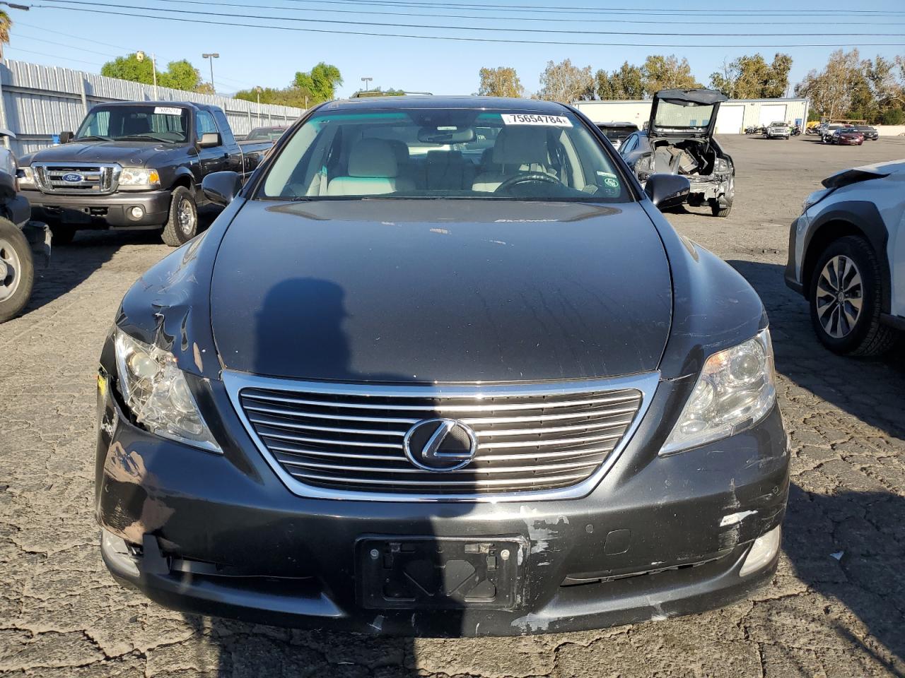2009 Lexus LS VIN JTHBL46F195091443 Copart auction photo, rear end / front end damage thumbnail 5