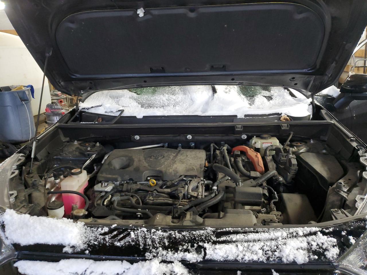 2019 Toyota RAV 4 VIN JTMMWRFV0KD027931 Copart auction photo, rear end / side damage thumbnail 12