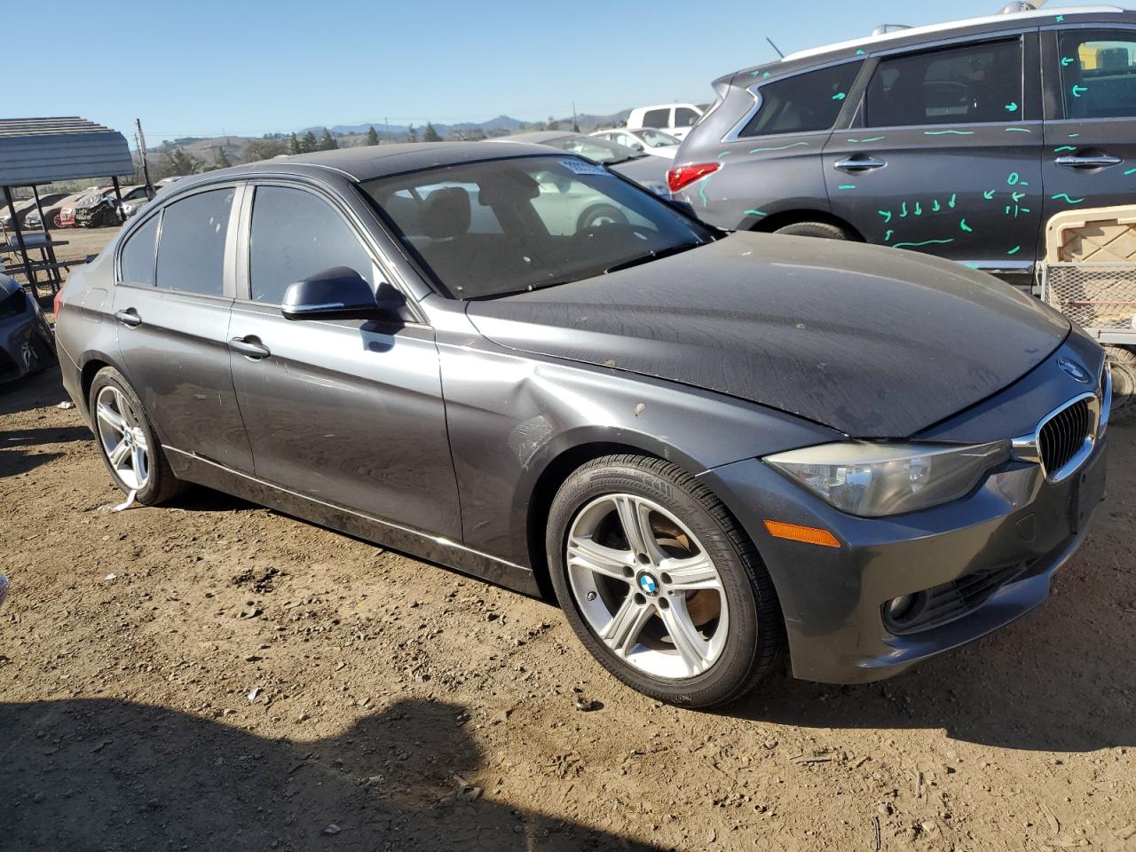 2014 BMW 3er VIN WBA3C1C58EK105802 Copart auction photo, rear end damage thumbnail 4