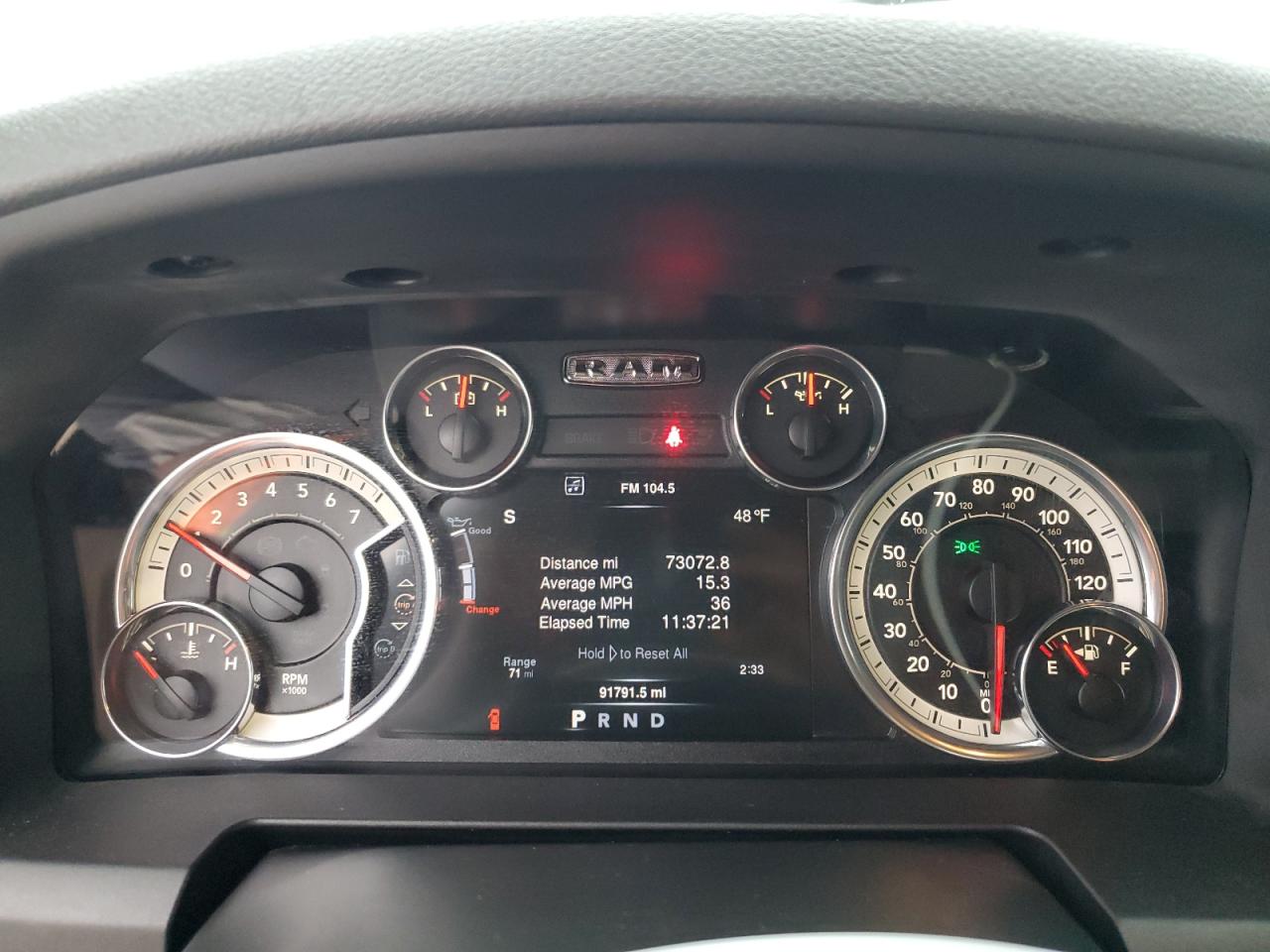 2016 RAM 1500 VIN 1C6RR6LT3GS319601 Copart auction photo, hail damage thumbnail 9