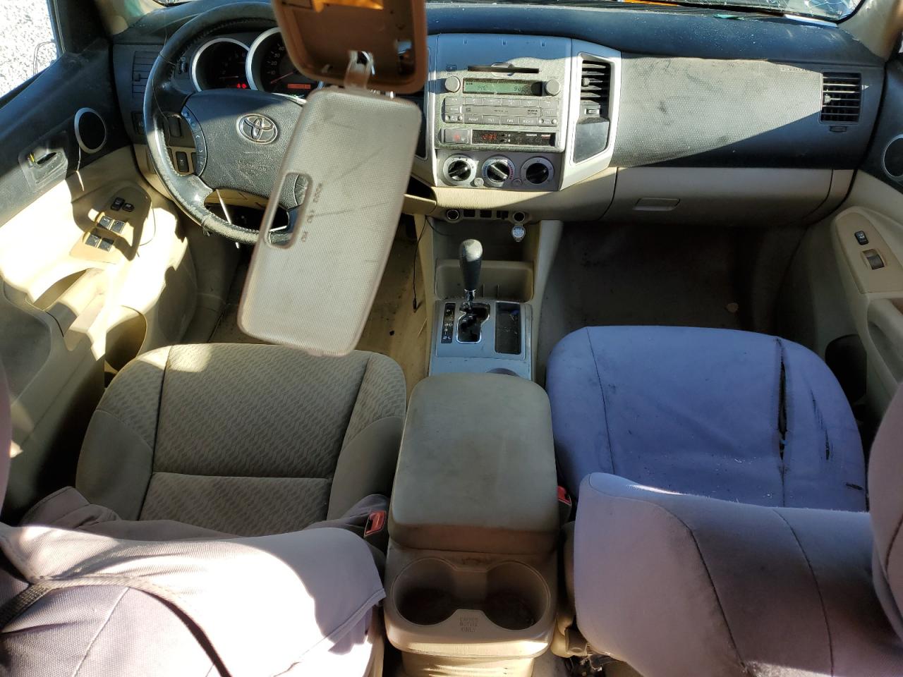 2009 Toyota Tacoma VIN 5TEMU52N99Z601996 Copart auction photo, top/roof damage thumbnail 8
