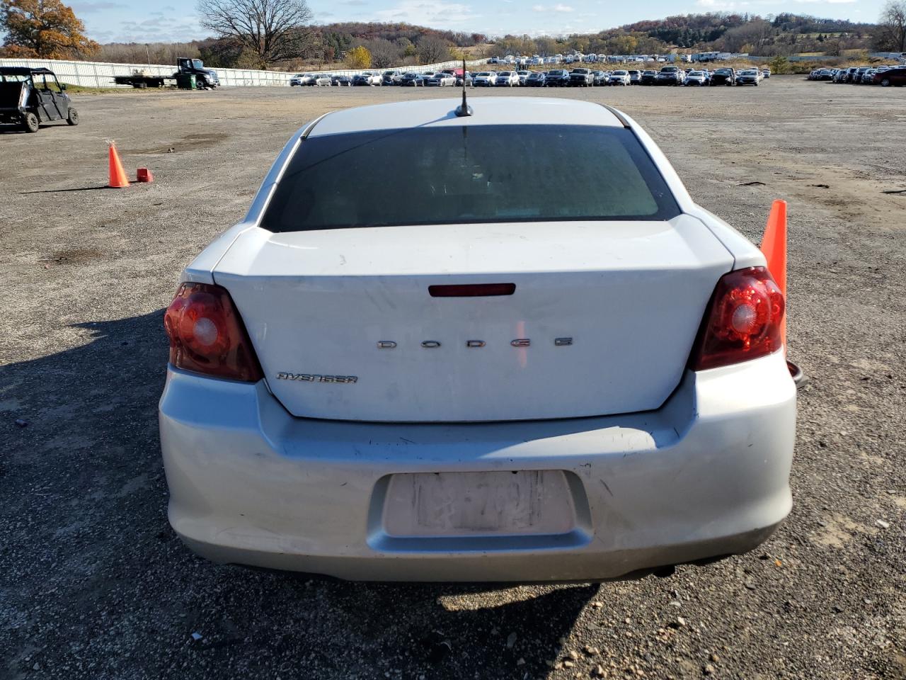 2011 Dodge Avenger VIN 1B3BD1FB5BN557358 Copart auction photo, burn damage thumbnail 6