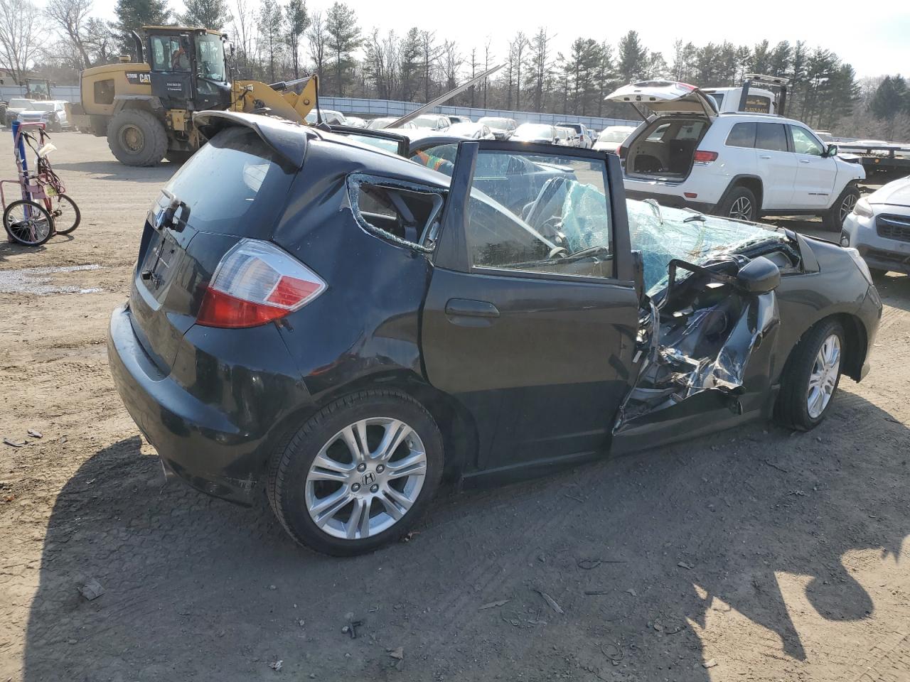 2009 Honda Fit VIN JHMGE88489S072344 Copart auction photo, water/flood / all over damage thumbnail 3