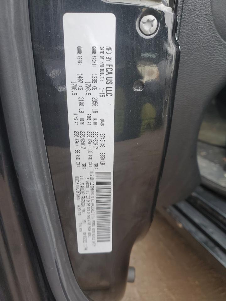2015 Dodge Caravan VIN 2C4RDGBG1FR669620 Copart auction photo, rear end / minor dent/scratches damage thumbnail 13