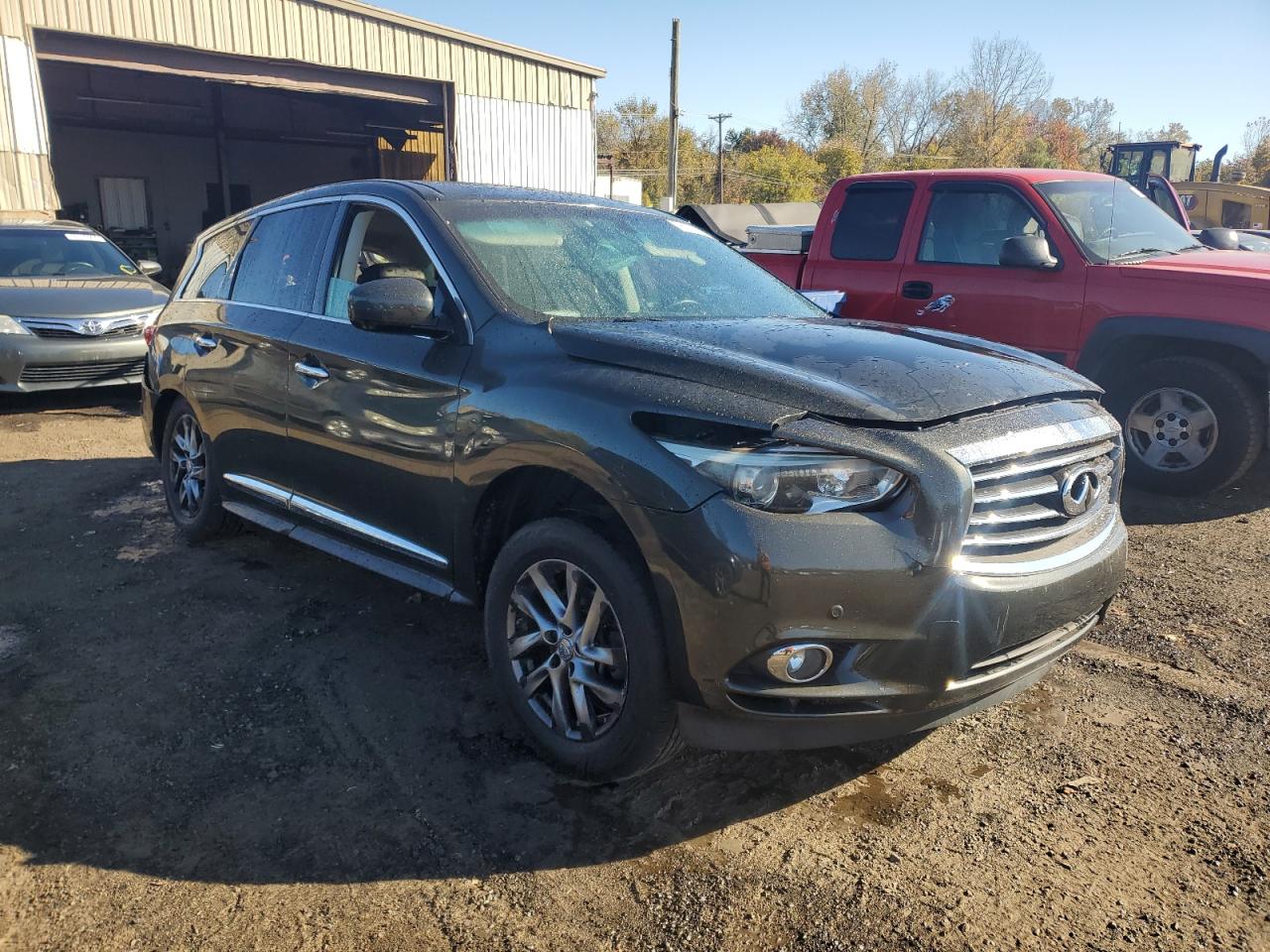 2013 Infiniti JX VIN 5N1AL0MMXDC316708 Copart auction photo, rear end / front end damage thumbnail 4