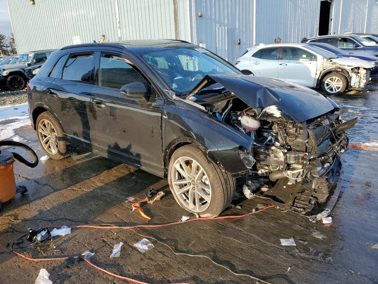 2024 Audi Q3 VIN WA1EECF34R1191336 Copart auction photo, front end / minor dent/scratches damage thumbnail 4