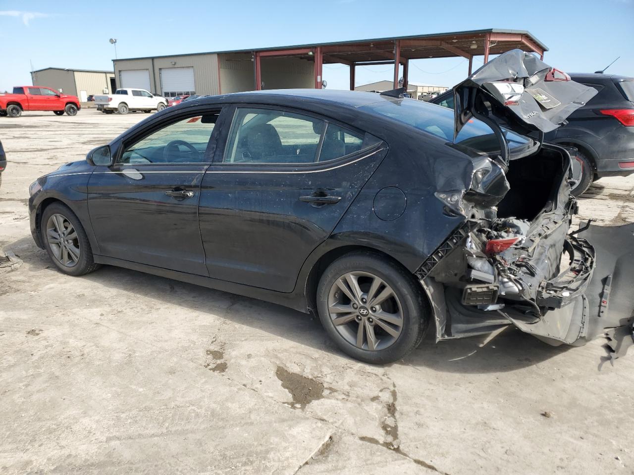 2017 Hyundai Elantra VIN 5NPD84LF3HH045787 Copart auction photo, rear end / hail damage thumbnail 2