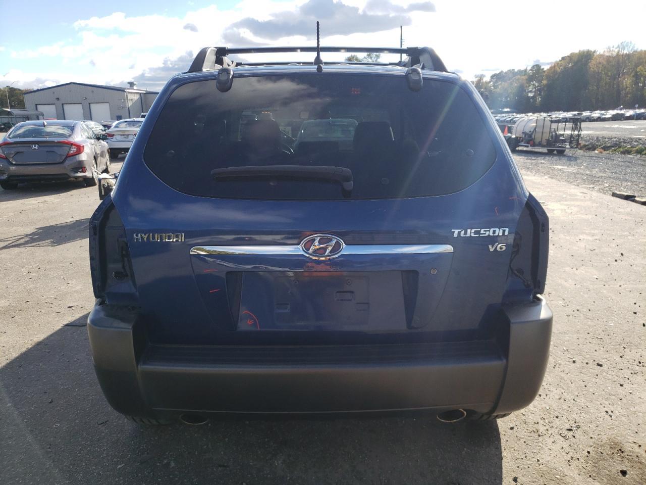 2007 Hyundai Tucson VIN KM8JN12D67U619048 Copart auction photo, rear end damage thumbnail 6