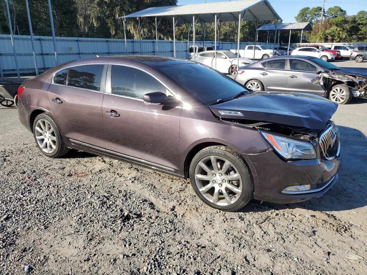 2014 Buick LaCrosse VIN 1G4GB5G33EF235451 Copart auction photo, front end / rear end damage thumbnail 4