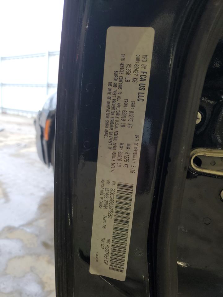 2018 Chrysler 300 VIN 2C3CCARG2JH292262 Copart auction photo, side damage thumbnail 12