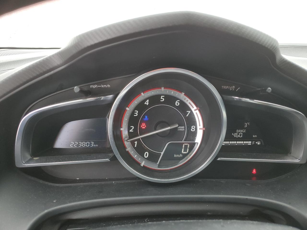 2015 Mazda 3 VIN JM1BM1M34F1276160 Copart auction photo, front end / side damage thumbnail 9