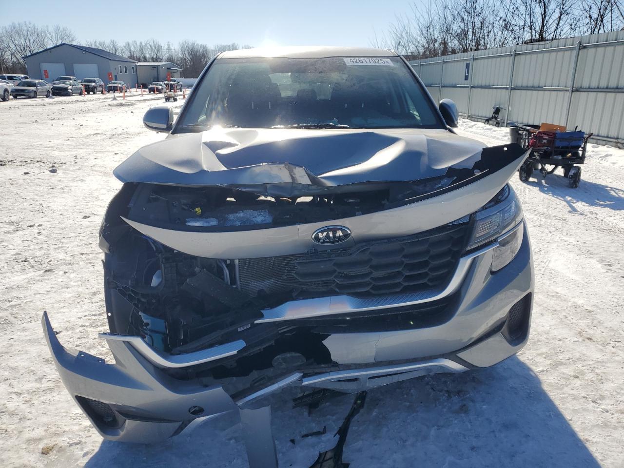 2021 KIA Seltos VIN KNDEPCAA3M7153043 Copart auction photo, front end damage thumbnail 5