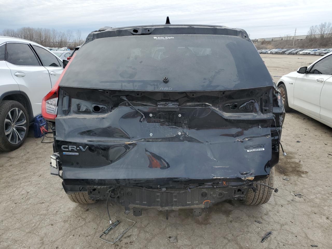 2024 Honda CR-V VIN 7FARS6H97RE037444 Copart auction photo, rear end / side damage thumbnail 6