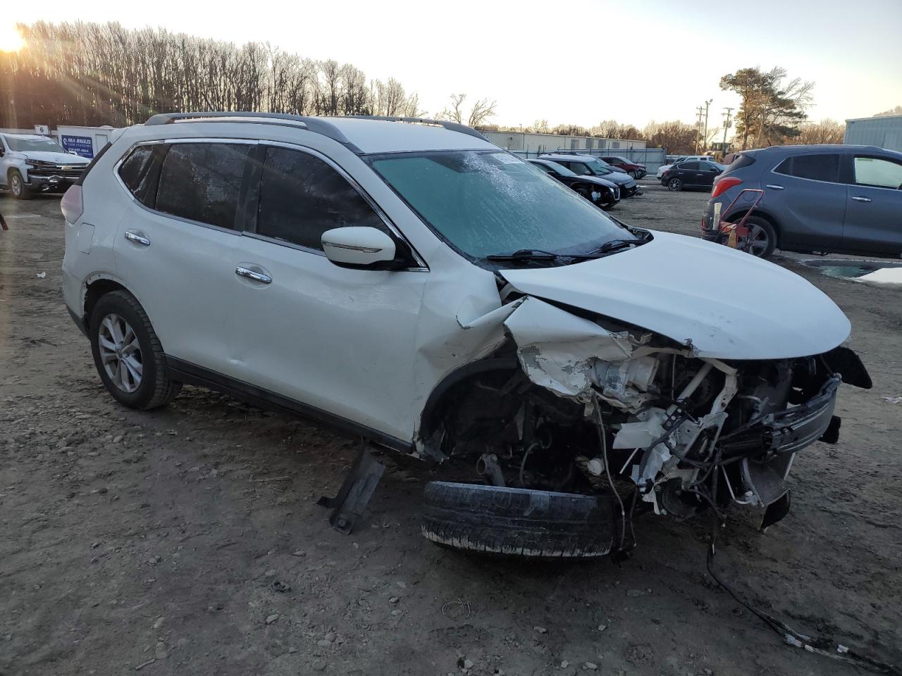 2014 Nissan Rogue VIN 5N1AT2MT4EC750742 Copart auction photo, all over damage thumbnail 4