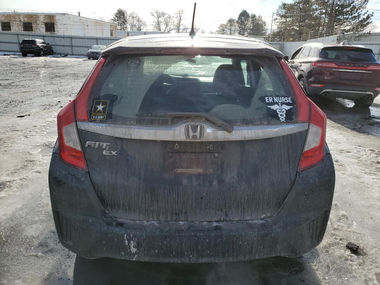 2015 Honda Fit VIN 3HGGK5G81FM765355 Copart auction photo, front end damage thumbnail 6