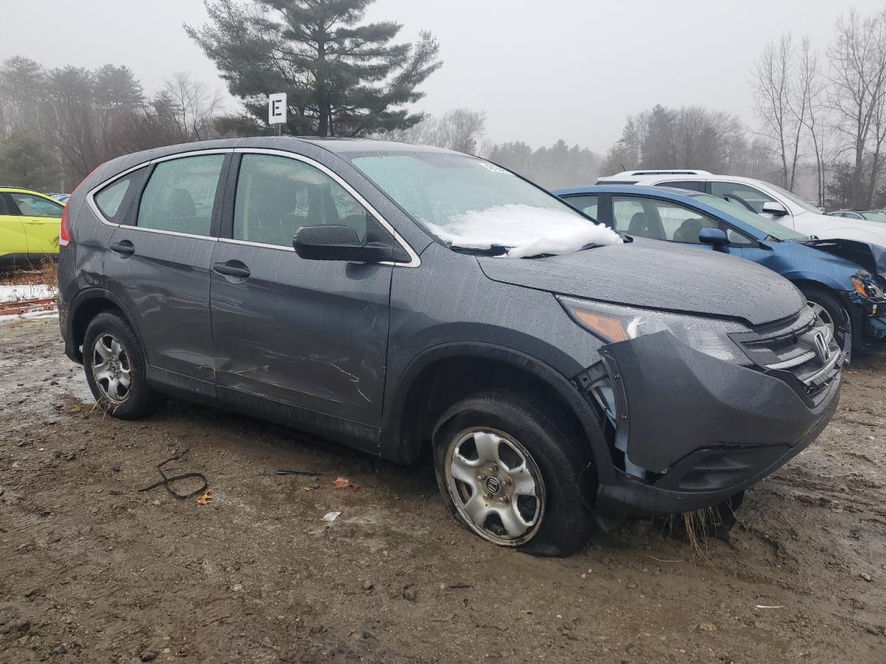 2013 Honda CR-V VIN 2HKRM4H3XDH644521 Copart auction photo, front end / side damage thumbnail 4