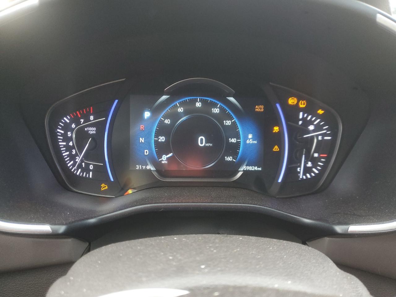 2019 Hyundai Santa Fe VIN 5NMS3CAD4KH012030 Copart auction photo, rear end / minor dent/scratches damage thumbnail 9