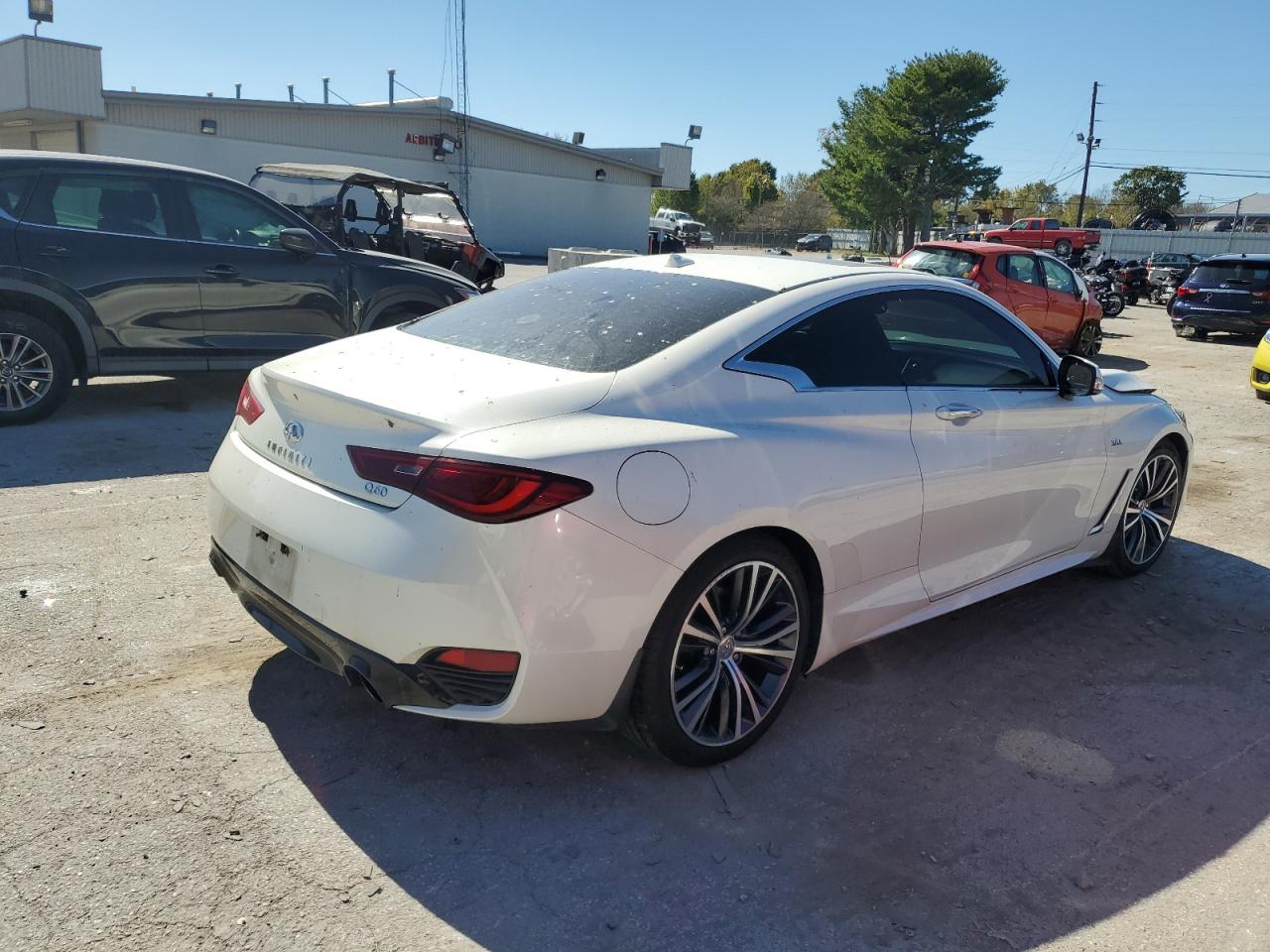 2018 Infiniti Q60 VIN JN1EV7EK0JM340319 Copart auction photo, front end damage thumbnail 3