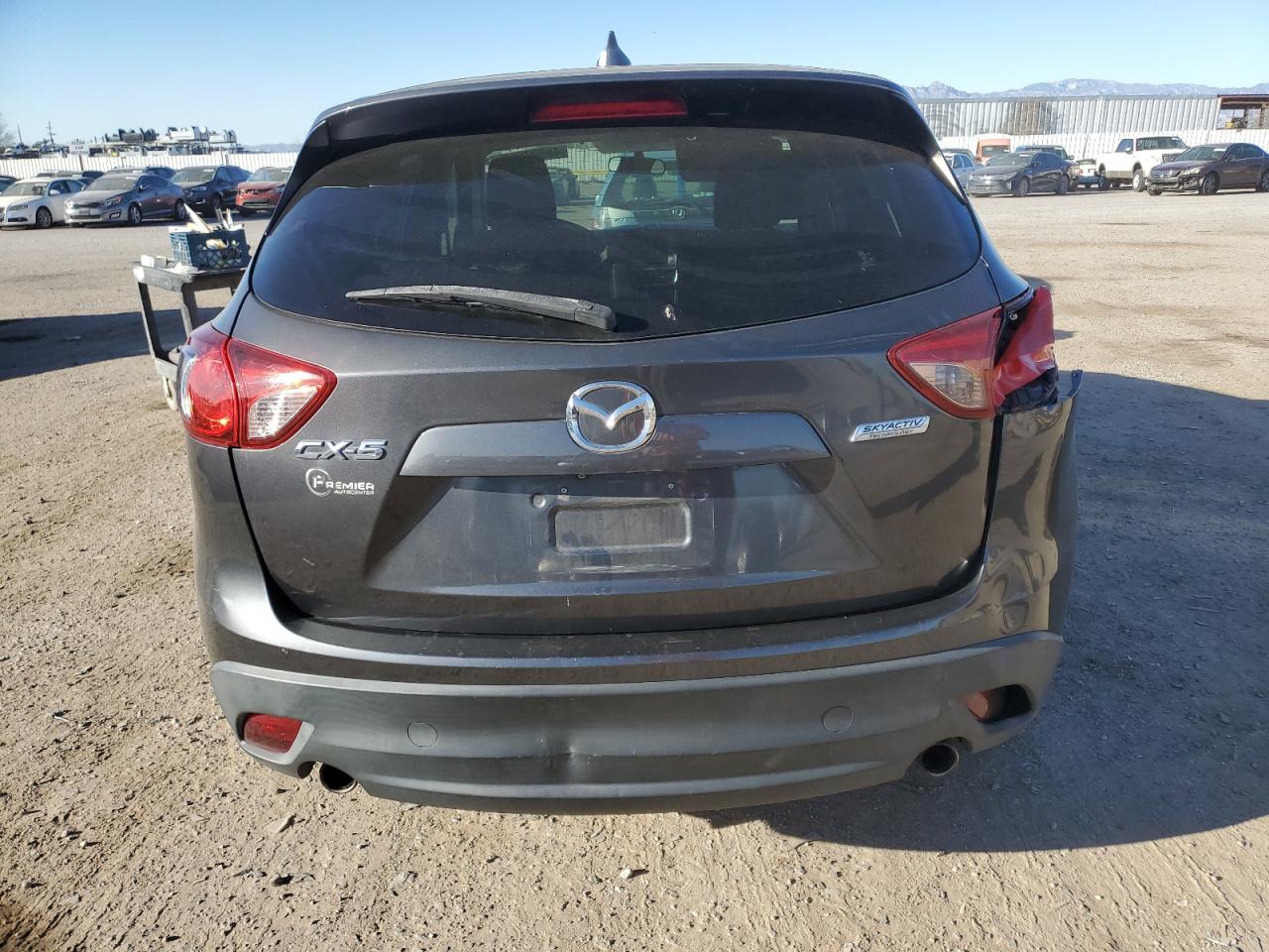 2016 Mazda CX-5 VIN JM3KE2CY0G0605399 Copart auction photo, rear end / front end damage thumbnail 6