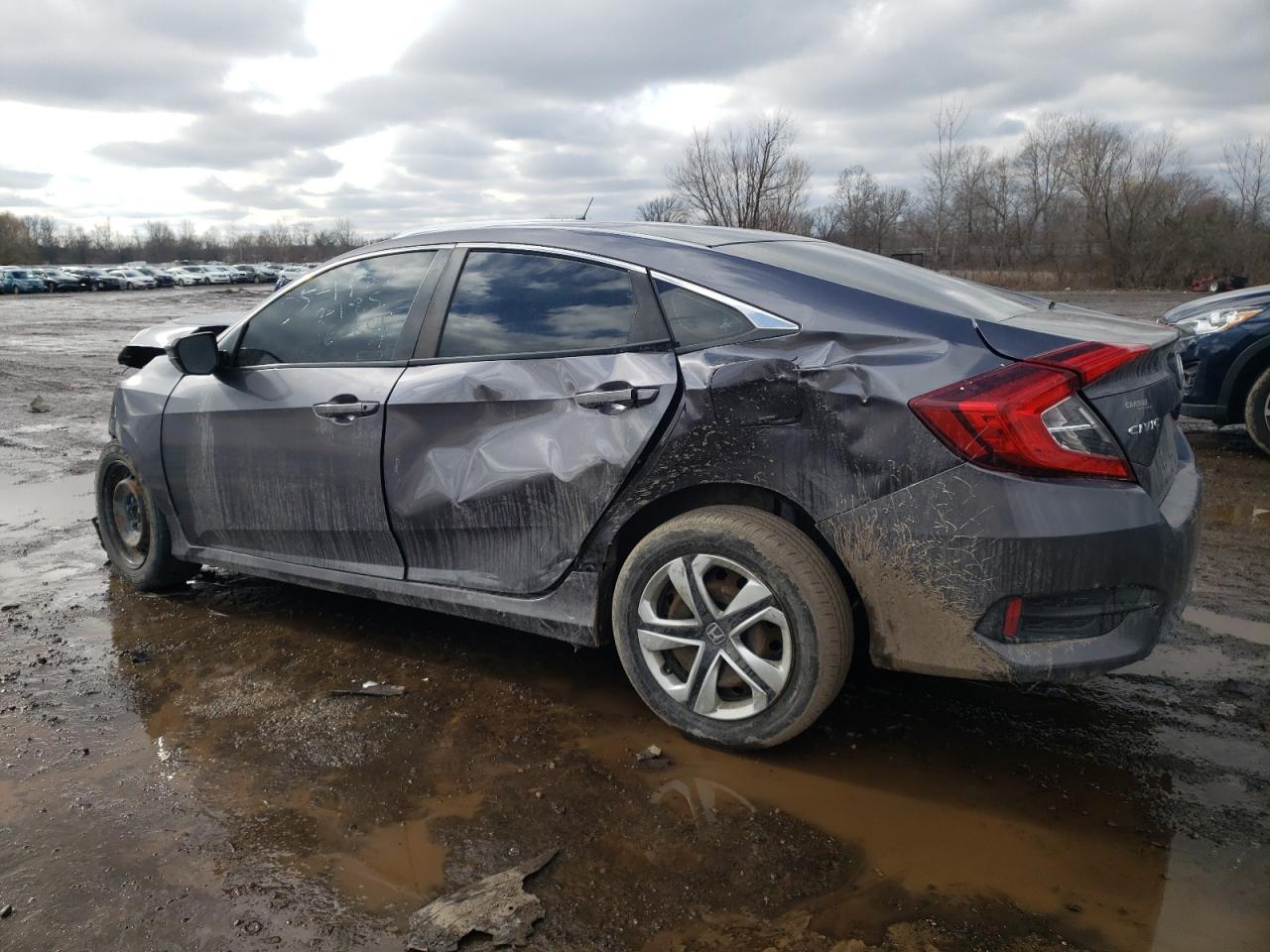 2017 Honda Civic VIN 19XFC2F54HE073729 Copart auction photo, front end / side damage thumbnail 2