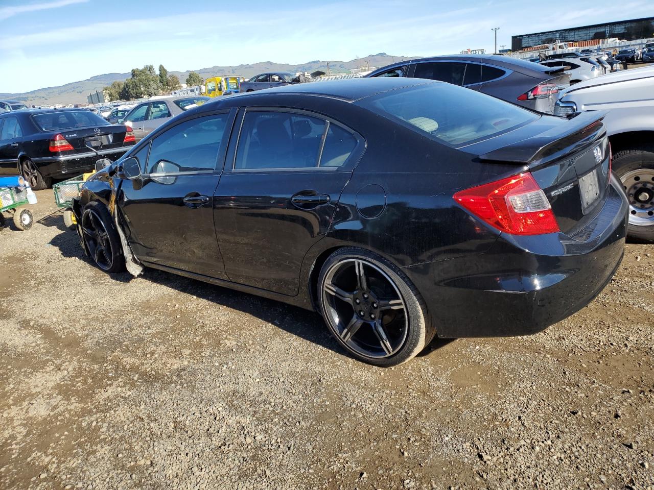 2012 Honda Civic VIN 19XFB2F92CE004651 Copart auction photo, front end damage thumbnail 2