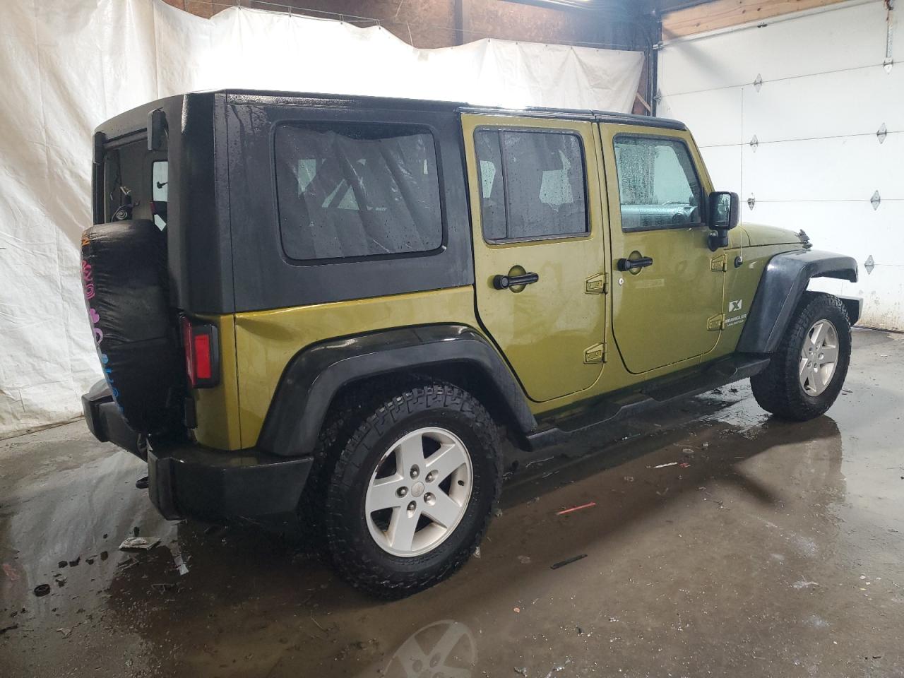 2007 Jeep Wrangler VIN 1J4GA39117L214118 Copart auction photo, rear end damage thumbnail 3