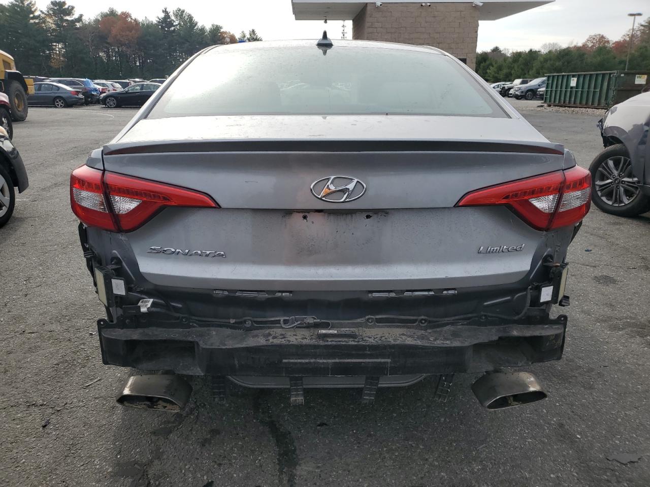 2017 Hyundai Sonata VIN 5NPE34AF1HH459463 Copart auction photo, rear end / side damage thumbnail 6