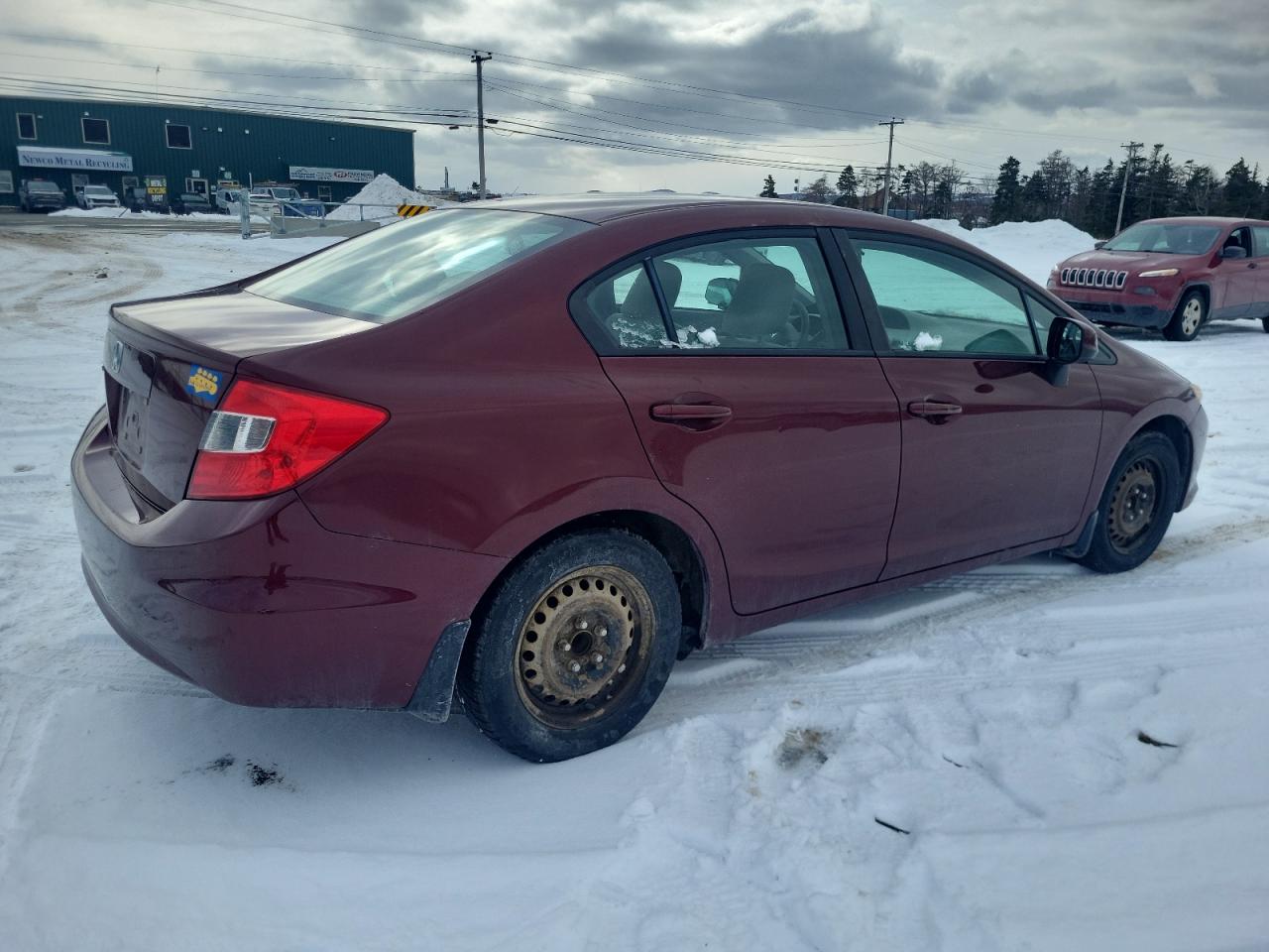 2012 Honda Civic VIN 2HGFB2F47CH062149 Copart auction photo, front end / all over damage thumbnail 3