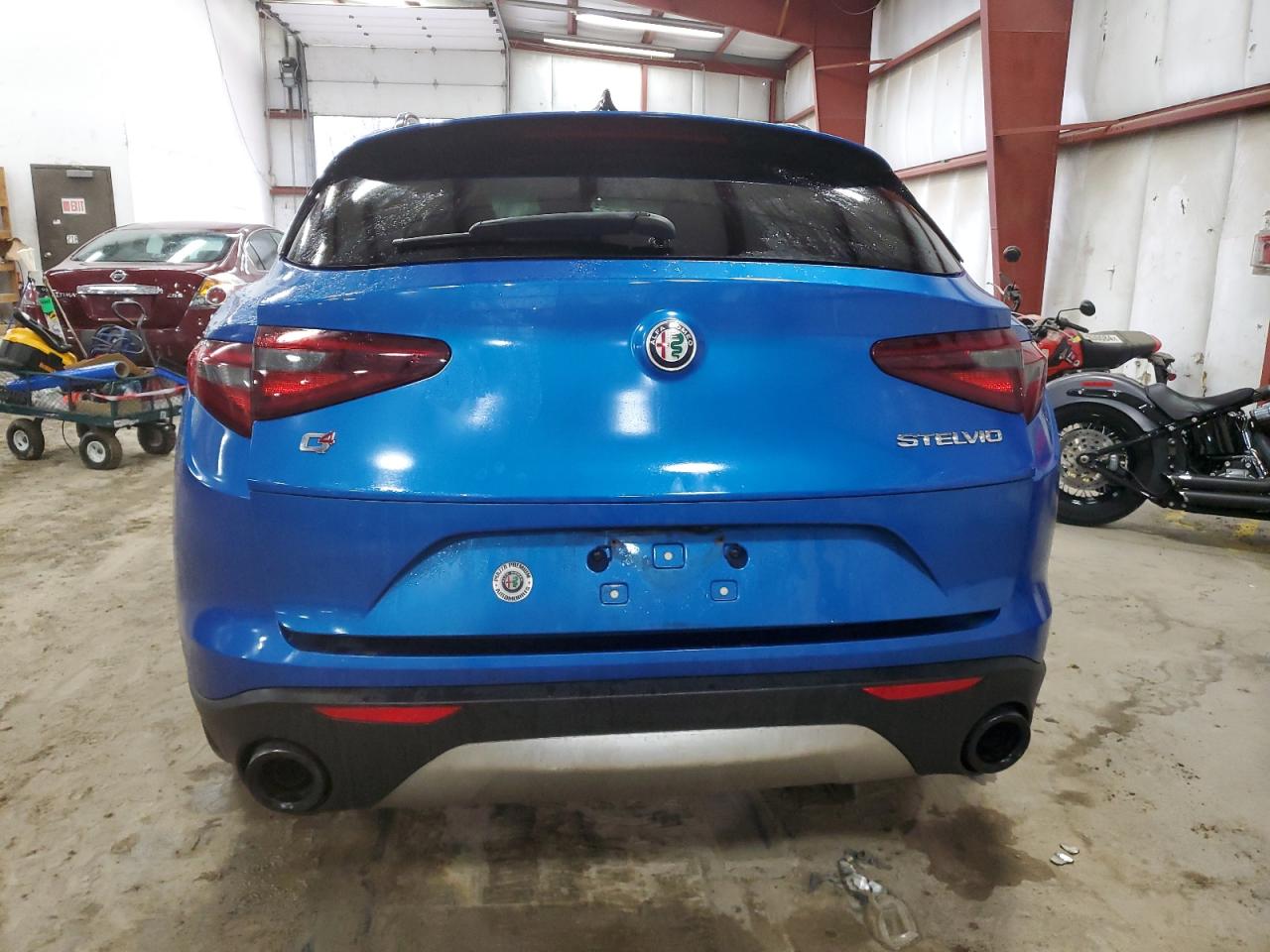 2019 Alfa Romeo Stelvio VIN ZASPAKBN2K7C55928 Copart auction photo, undercarriage / side damage thumbnail 6