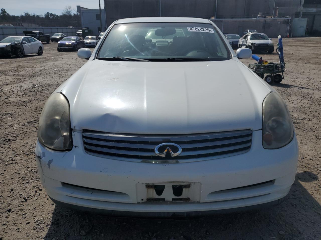 2003 Infiniti G VIN JNKCV51E43M306152 Copart auction photo, front end damage thumbnail 5