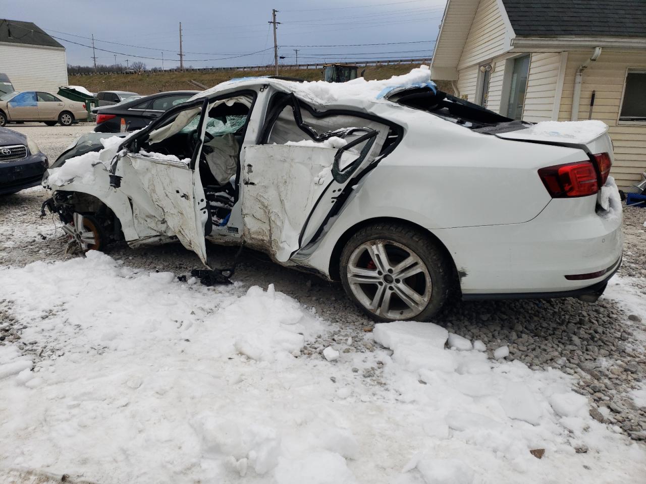 2017 Volkswagen Jetta VIN 3VW5T7AJ6HM338845 Copart auction photo, all over damage thumbnail 2