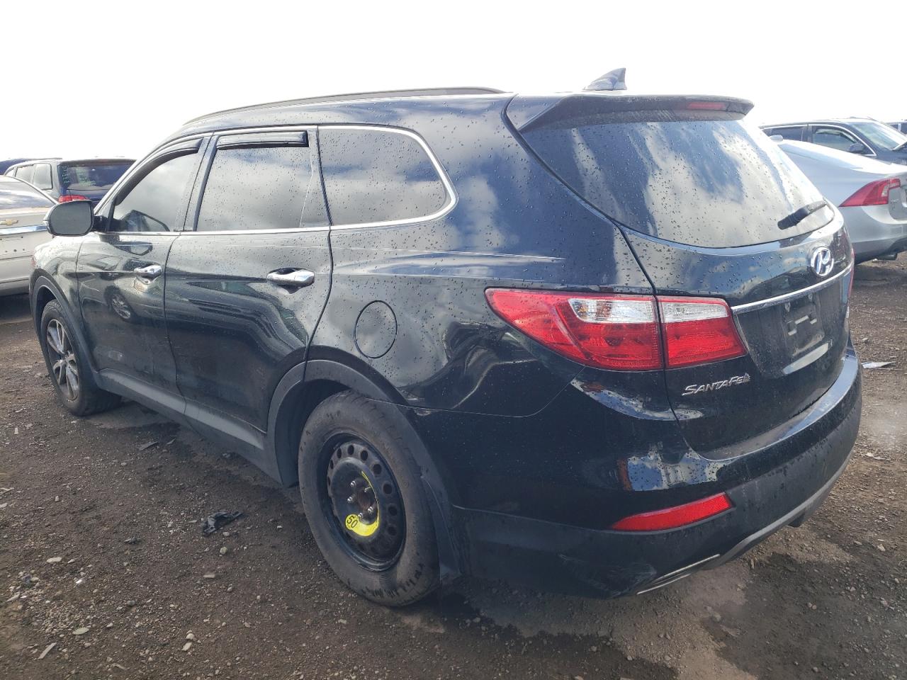 2016 Hyundai Santa Fe VIN KM8SN4HF8GU140841 Copart auction photo, side / rear end damage thumbnail 2