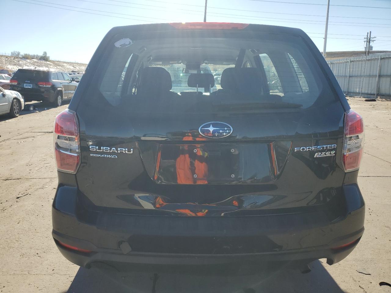 2014 Subaru Forester VIN JF2SJAAC8EH454950 Copart auction photo, rear end / hail damage thumbnail 6