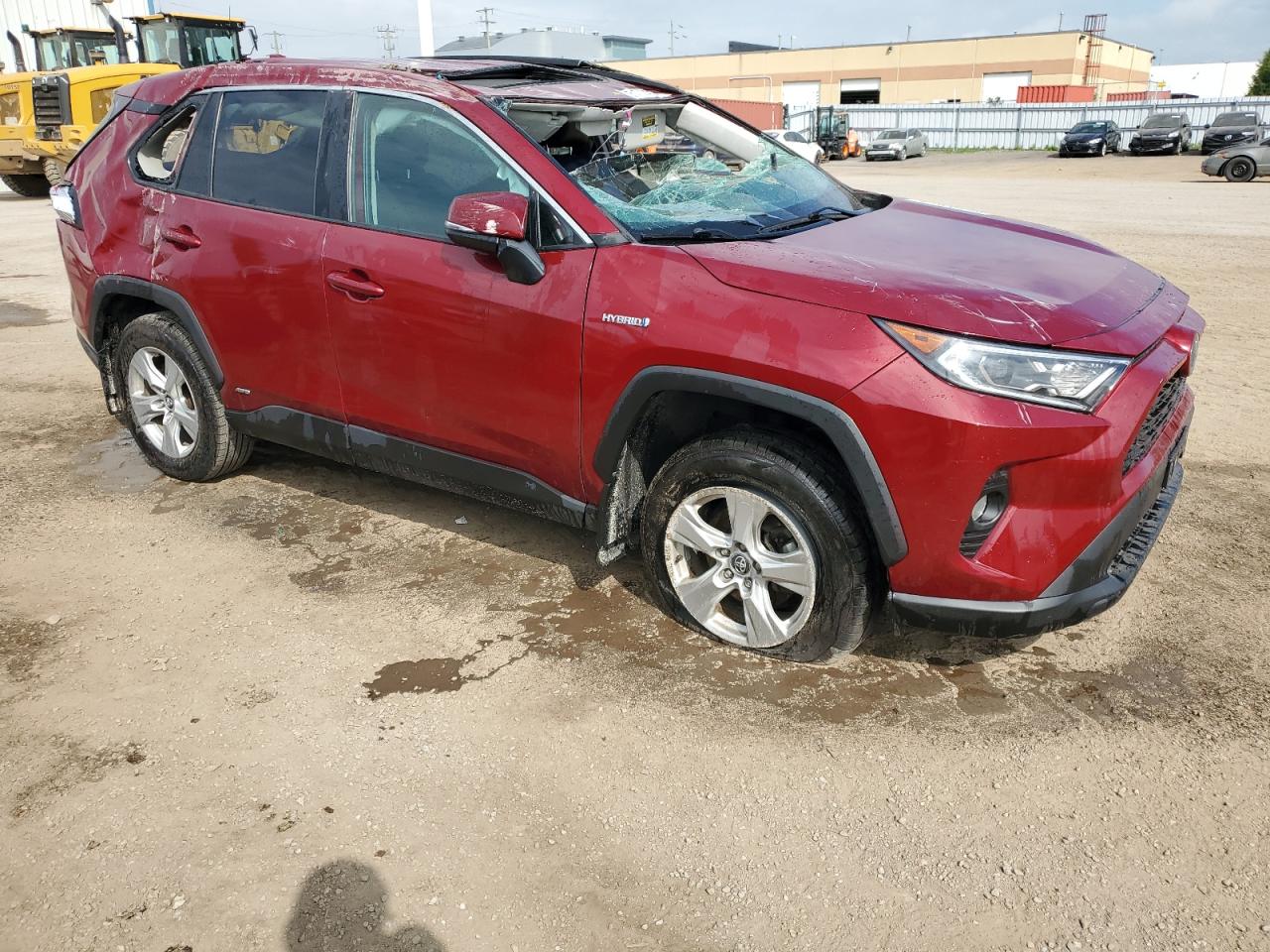 2020 Toyota RAV 4 VIN 2T3RWRFV0LW100564 Copart auction photo, rollover / undercarriage damage thumbnail 4
