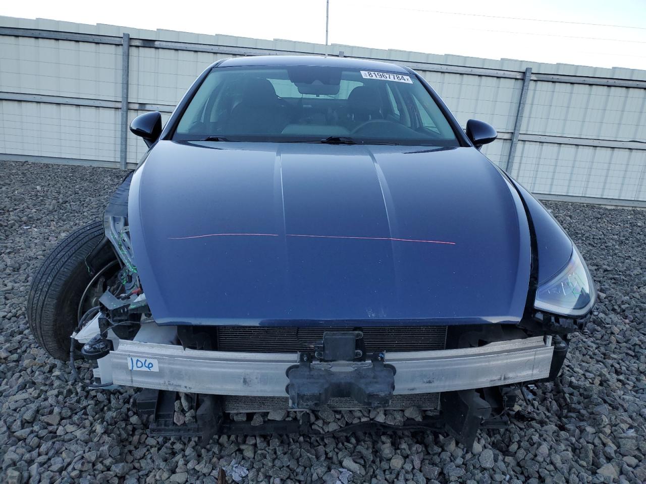 2021 Hyundai Sonata VIN 5NPEG4JA8MH079250 Copart auction photo, front end / side damage thumbnail 5