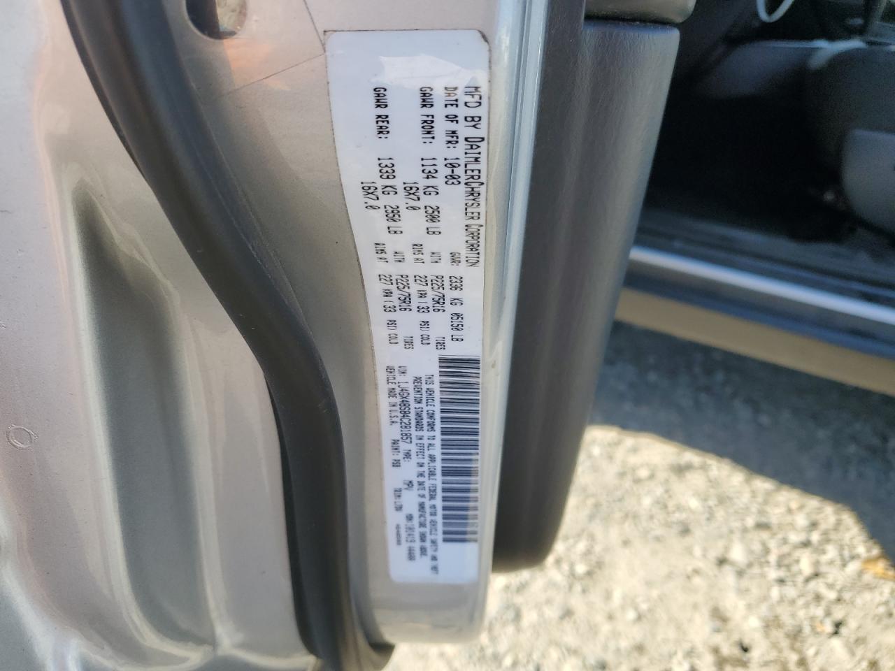 2004 Jeep Grand Cherokee VIN 1J4GX48S84C281857 Copart auction photo, front end / undercarriage damage thumbnail 14