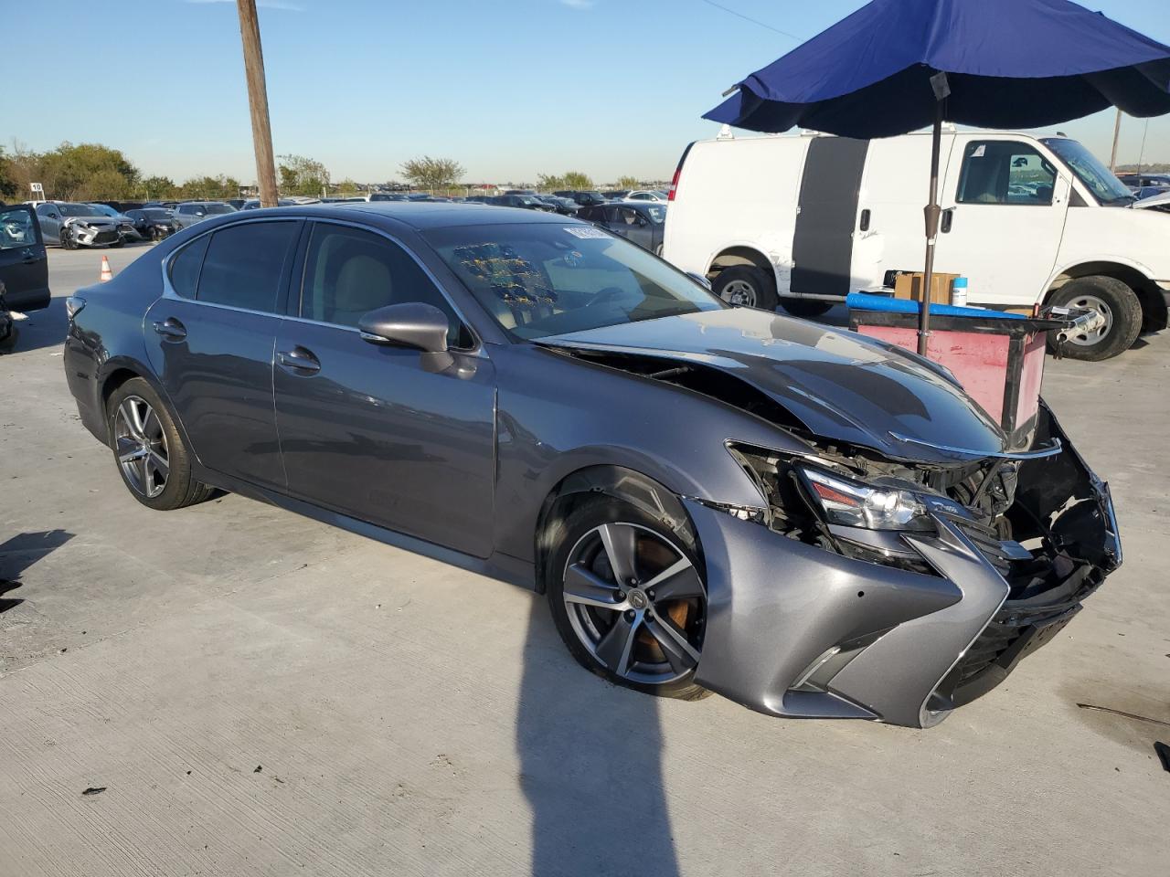 2016 Lexus GS VIN JTHBZ1BL7GA004979 Copart auction photo, front end / side damage thumbnail 4