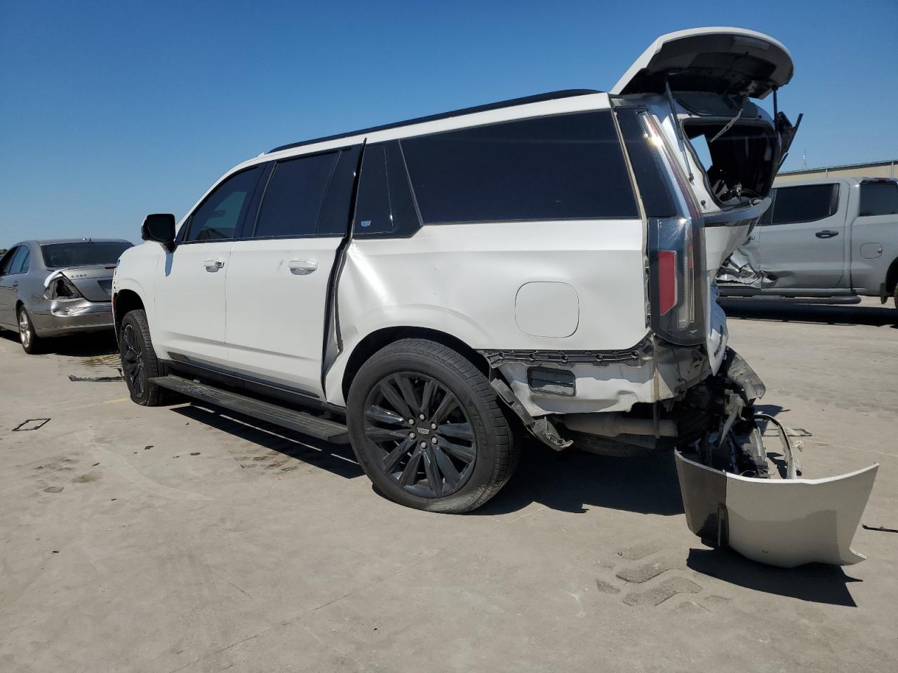 2021 Cadillac Escalade VIN 1GYS4RKLXMR274214 Copart auction photo, all over damage thumbnail 2