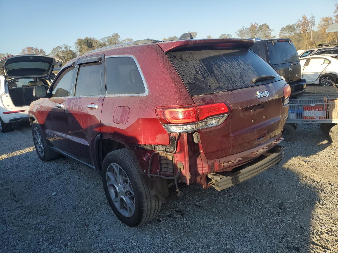 2020 Jeep Grand Cherokee VIN 1C4RJEBG0LC244469 Copart auction photo, rear end damage thumbnail 2