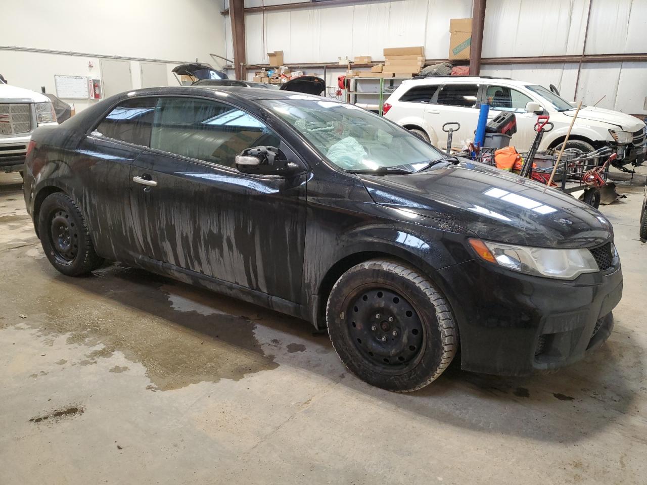 2010 KIA Forte VIN KNAFU6A21A5250351 Copart auction photo, front end / side damage thumbnail 4