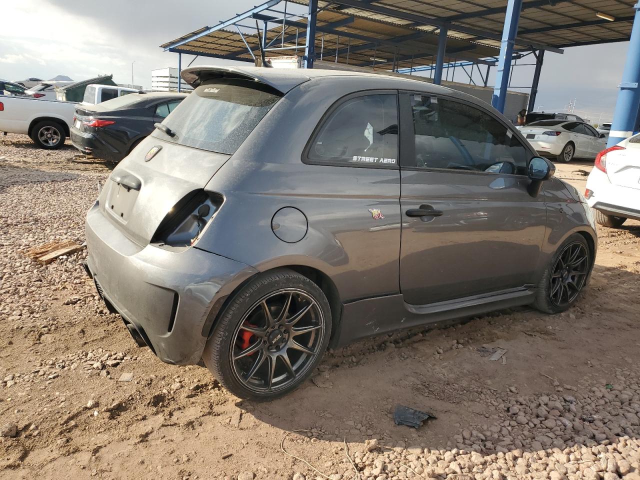 2013 Fiat 500 VIN 3C3CFFFH8DT753221 Copart auction photo, rear end damage thumbnail 3