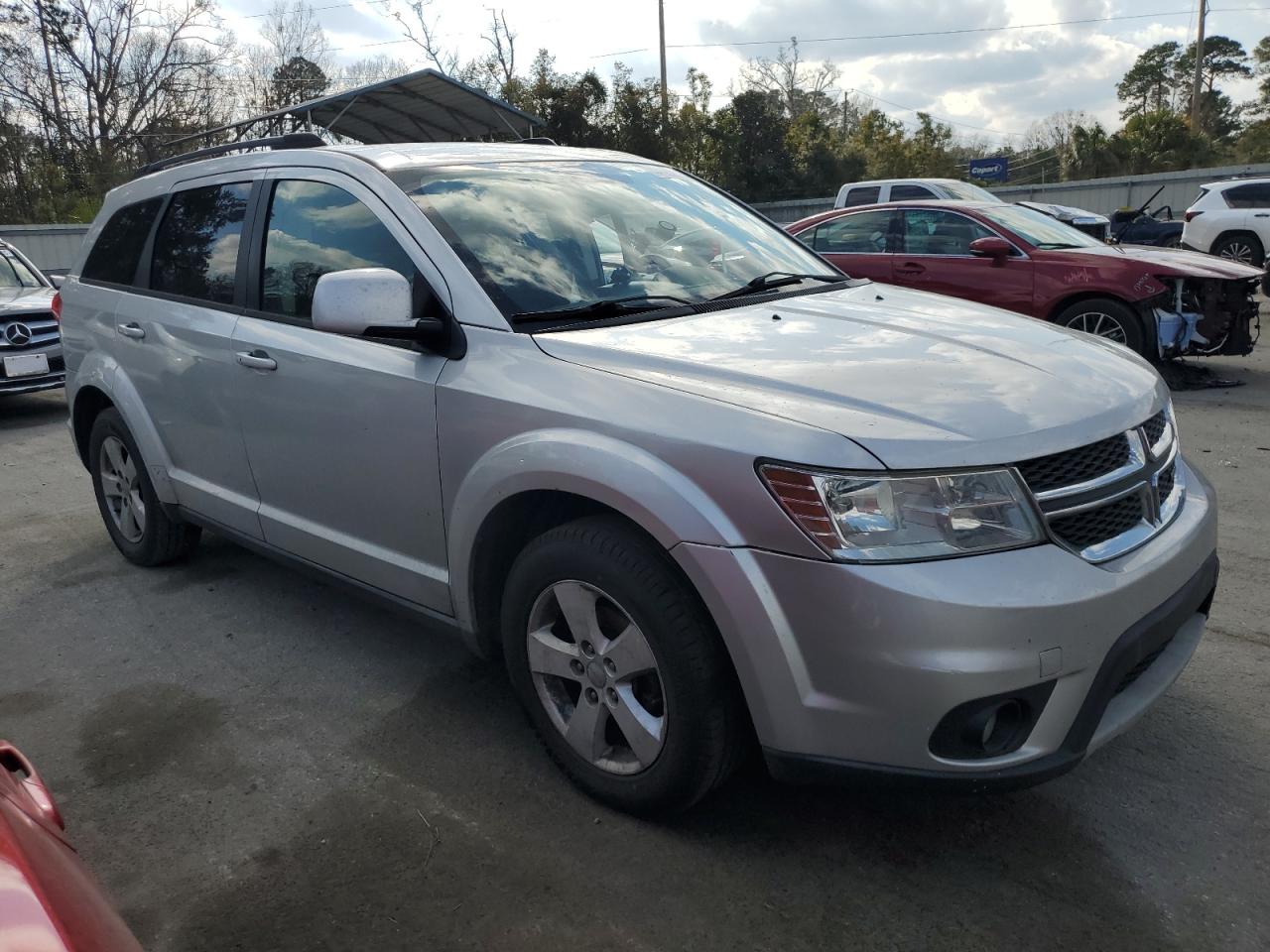 2012 Dodge Journey VIN 3C4PDCBG7CT143677 Copart auction photo, side damage thumbnail 4