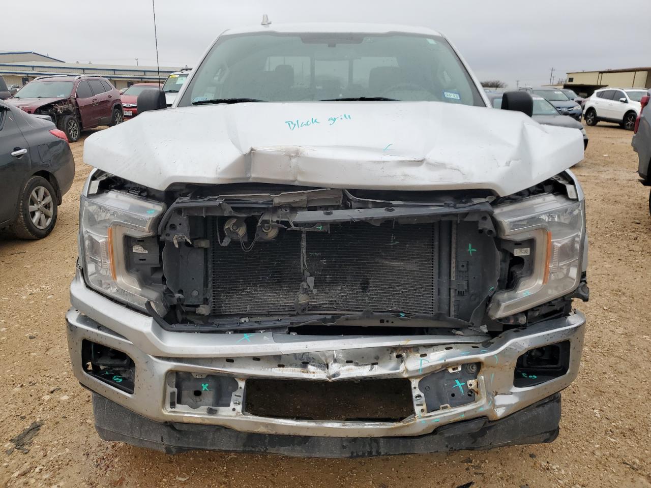 2018 Ford F-150 VIN 1FTEW1C54JKF55847 Copart auction photo, front end / side damage thumbnail 5