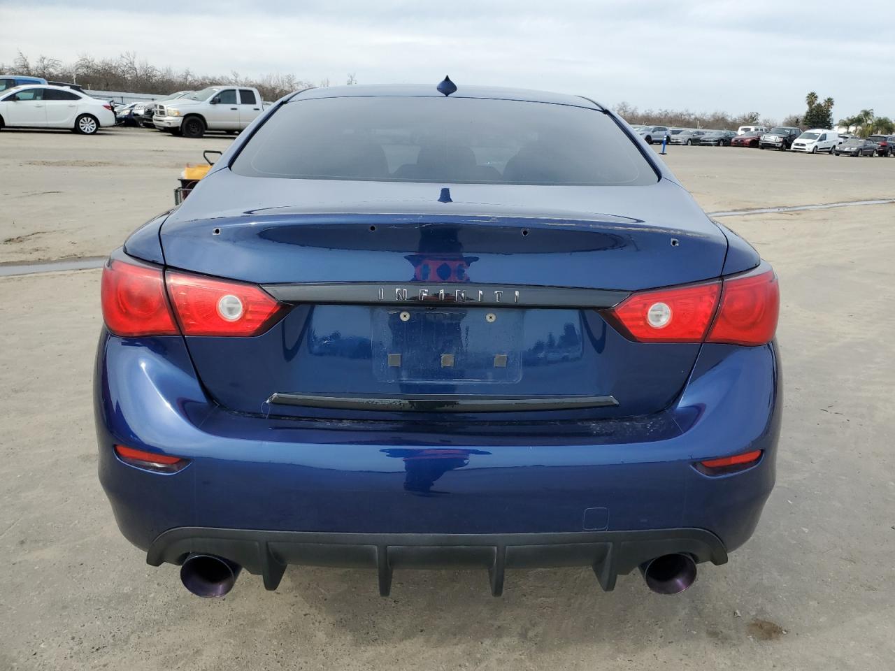 2016 Infiniti Q50 VIN JN1FV7APXGM420158 Copart auction photo, front end / side damage thumbnail 6