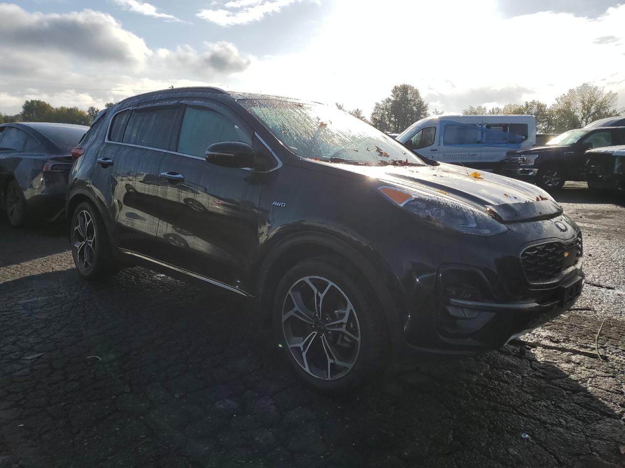 2022 KIA Sportage VIN KNDPRCA62N7993640 Copart auction photo, rear end / side damage thumbnail 4