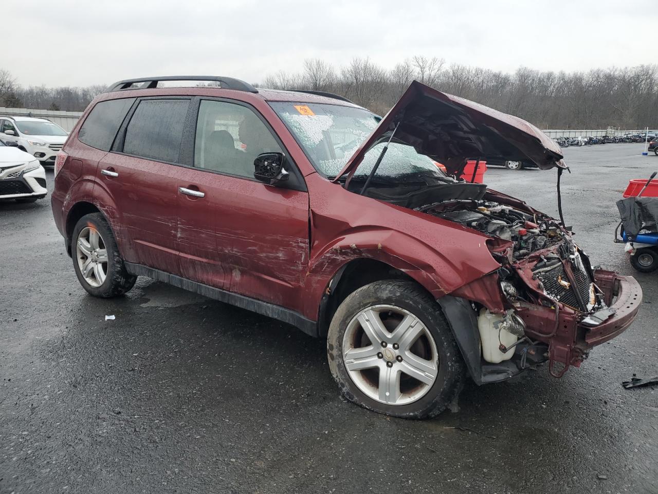 2010 Subaru Forester VIN JF2SH6CC1AH704674 Copart auction photo, all over damage thumbnail 4
