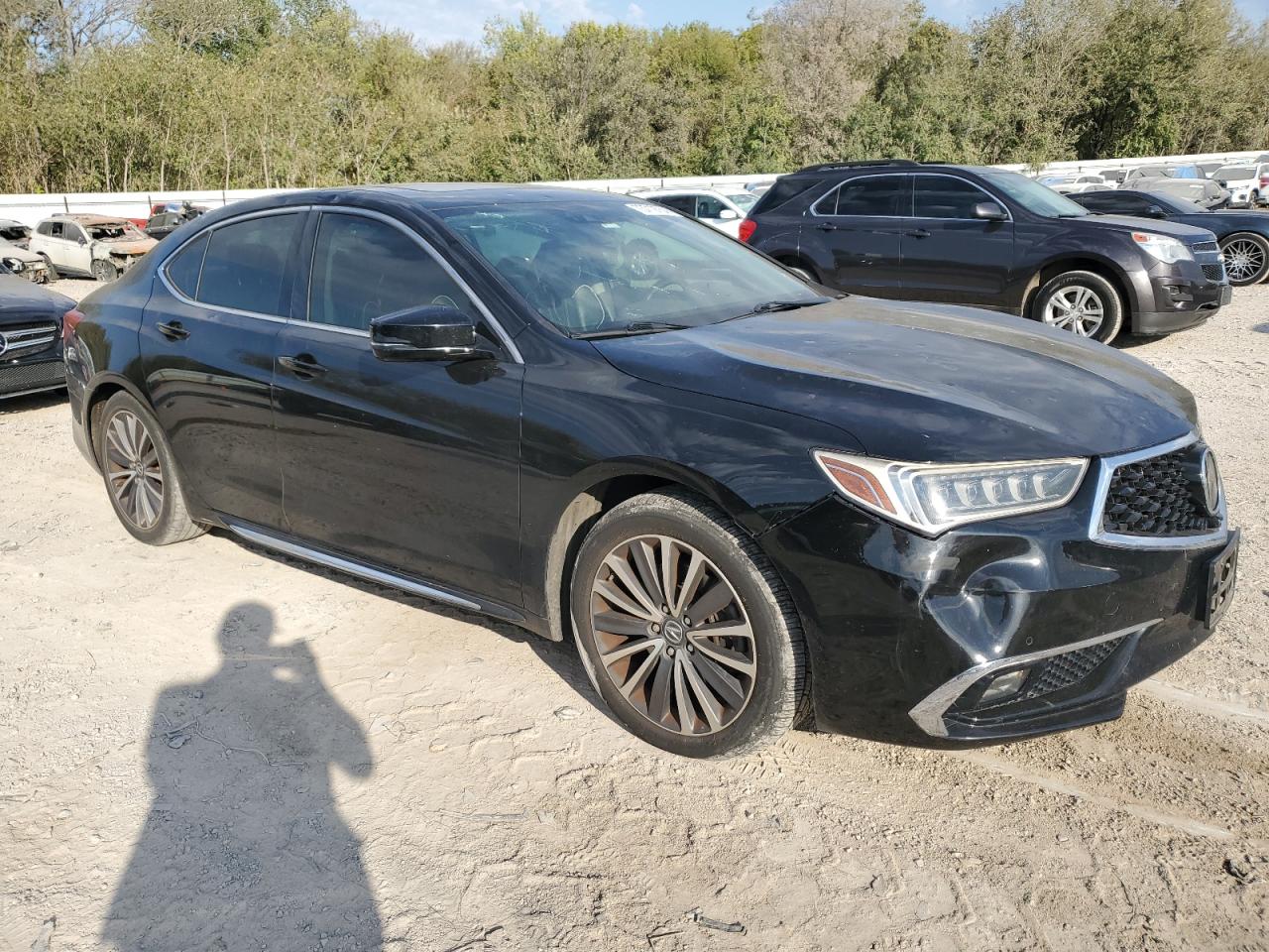 2018 Acura TLX VIN 19UUB2F72JA001773 Copart auction photo, front end / hail damage thumbnail 4