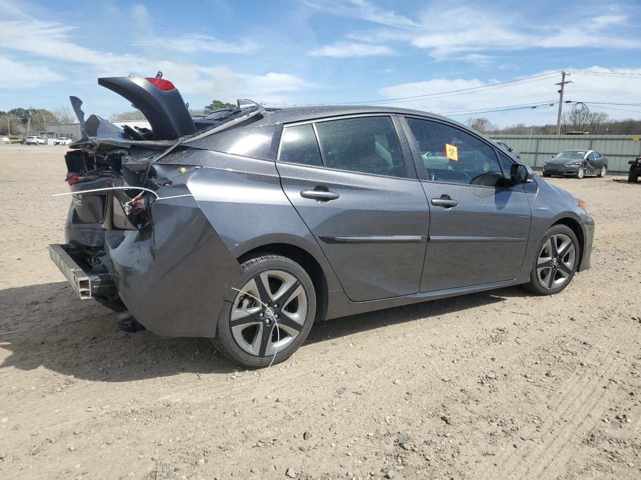 2019 Toyota Prius VIN JTDKARFU2K3076454 Copart auction photo, rear end / minor dent/scratches damage thumbnail 3