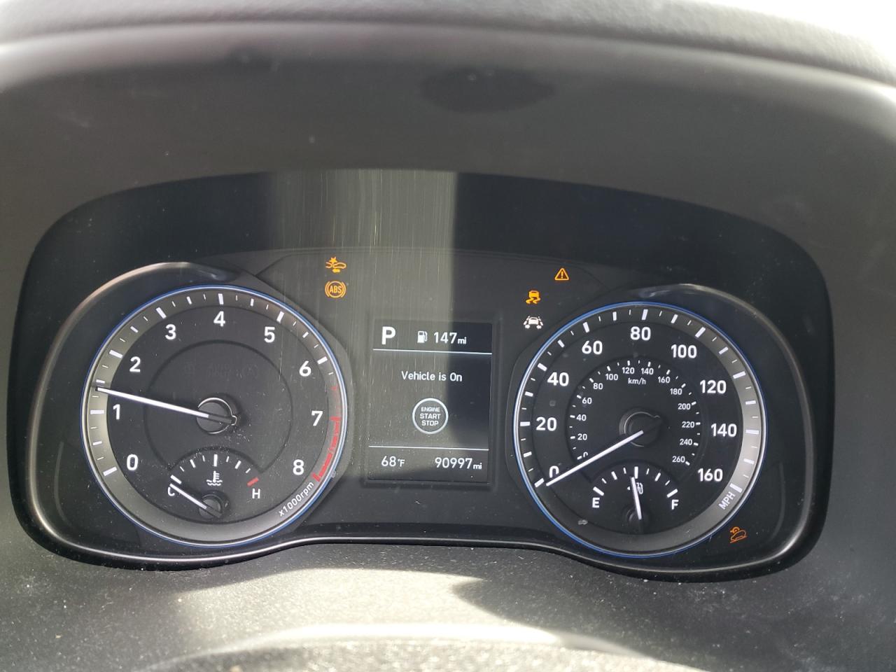 2019 Hyundai Kona VIN KM8K62AA8KU365494 Copart auction photo, front end / minor dent/scratches damage thumbnail 9